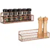 Rose Gold Wire Wall-Mounted 12-Inch Spice Racks for house