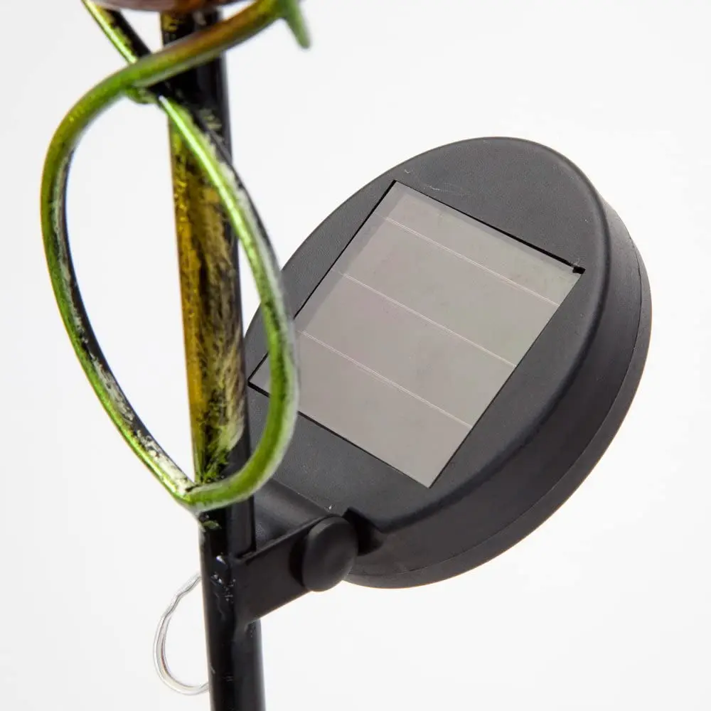 Led Garden Solar Lantern Outdoor Rain Gauge,Solar Butterfly Rain Gauge