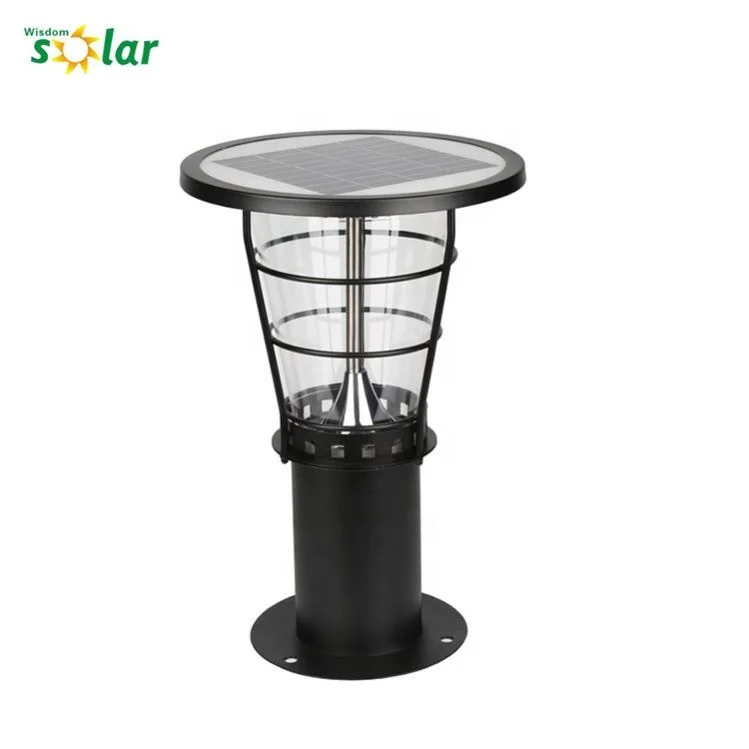 2020  hot sale solar powered led contemporary outdoor post light