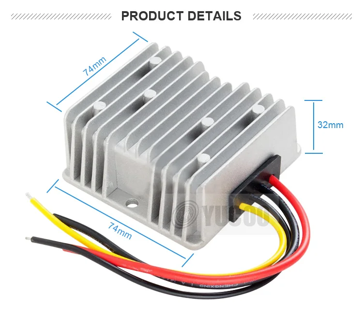 Waterpoof Boost Buck 8-40v To 13.8v Automatic Converter - Buy 8--40v To 