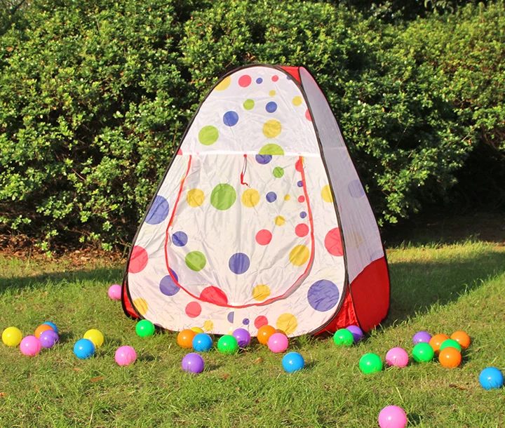 promotional triangle polka dot toy kids play tent teepee