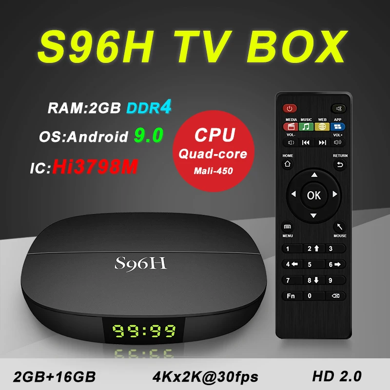 Newest Ddr4 Tv Box Quad Core Android 9 0 S96h 2gb 16gb Internet Hi3798m Android Tv Box Buy Internet Android Tv Box S96h Tv Box S96h 2gb 16gb Product On Alibaba Com