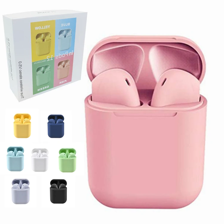 Ruijue Supporto Private Label Logo Personalizzato Nero Opaco 100% Originale 5.0 Cuffia Senza Fili i12 Itouch Tws - ANKUX Tech Co., Ltd