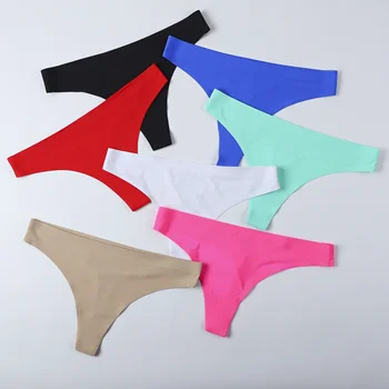 Factory Custom Made Sexy Women Tight Panties Breathable Seamless Thong ...