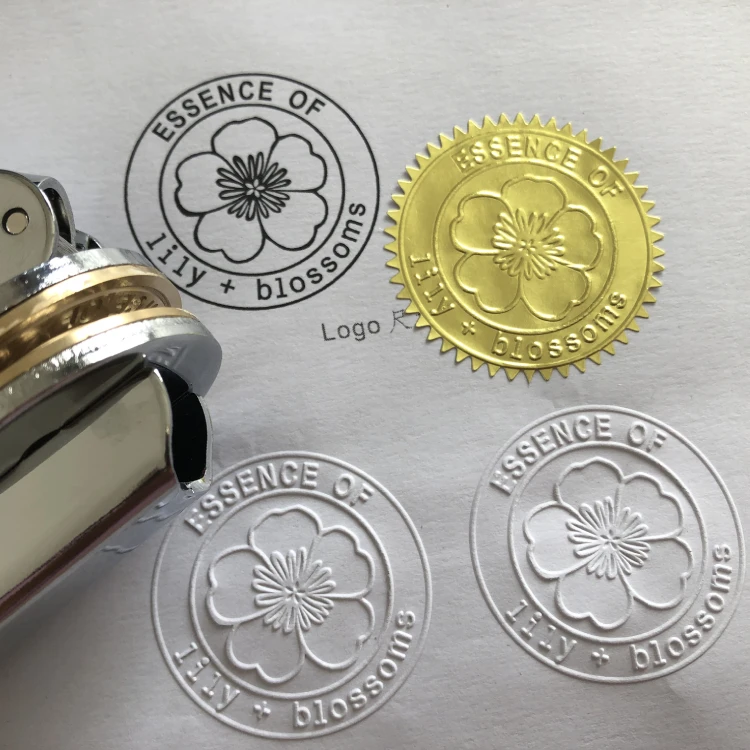 Custom Logo Embosser Emboss Stamp,Paper Stamp Logo Seal Stamps,Hobby