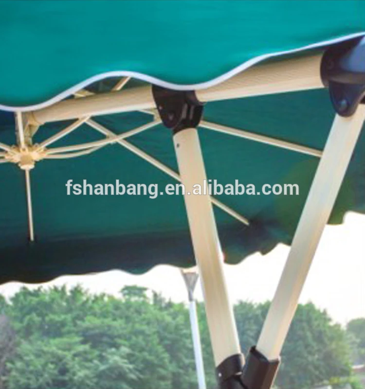 Paraguas Grande A Prueba De Viento,Cuadrado,Redondo,Verde,Rojo,Beige