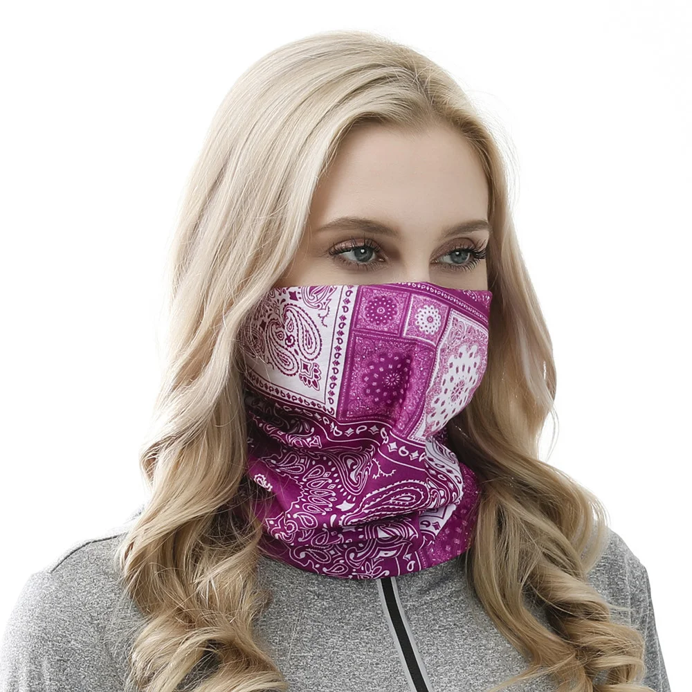 定制防尘户外骑行无缝弹性夏季颈部面罩头巾头巾 - buy neck face