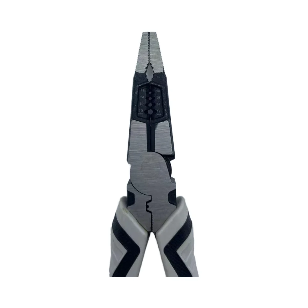 Customizable OEM Multifunction Combination Pliers Electricians Long Nose Diagonal Stripping Crimping Cutting Serrated Steel DIY supplier