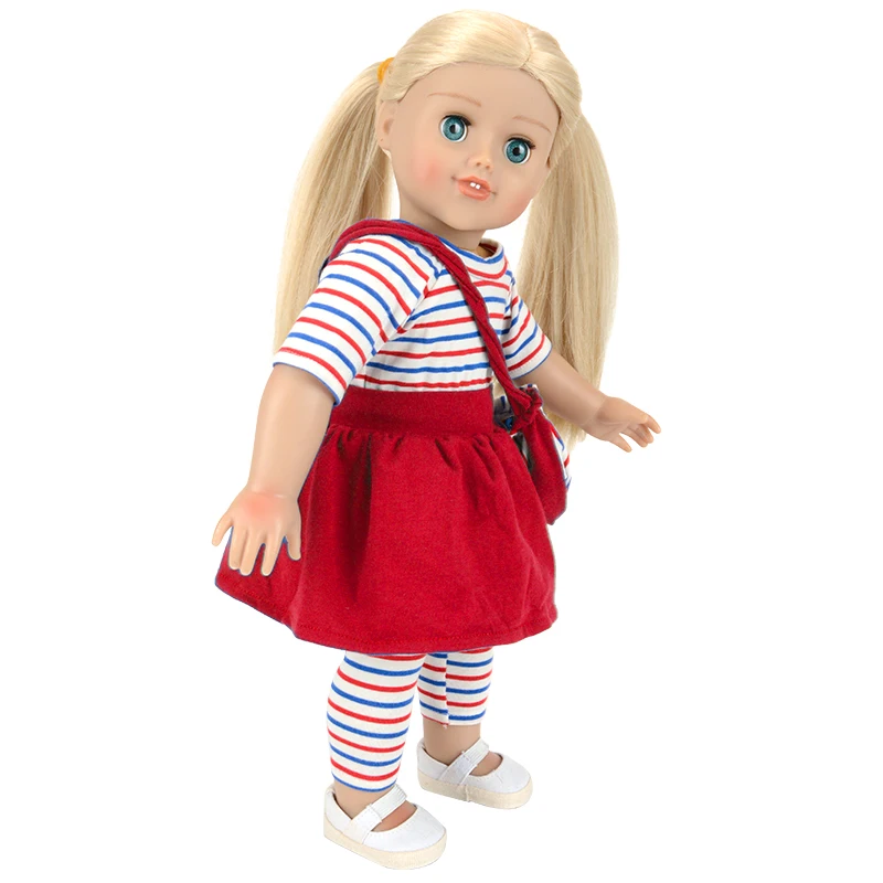 微笑面对两颗牙齿可爱 18英寸婴儿娃娃美国女孩