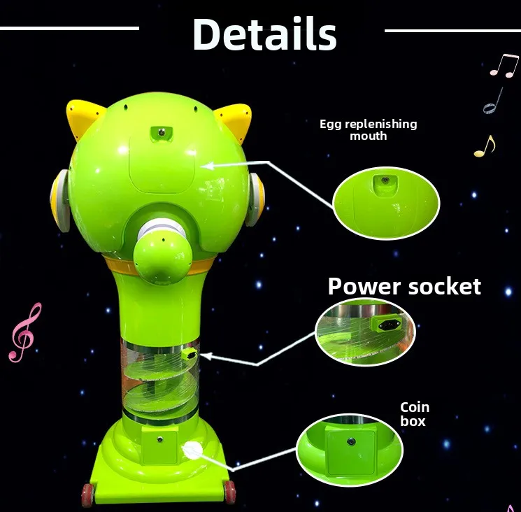 Factory Direct Tweely 10cm Large for Gashapon Coin-Operated Commercial Plastic Machine 1-Year English Warranty Scan Code Access