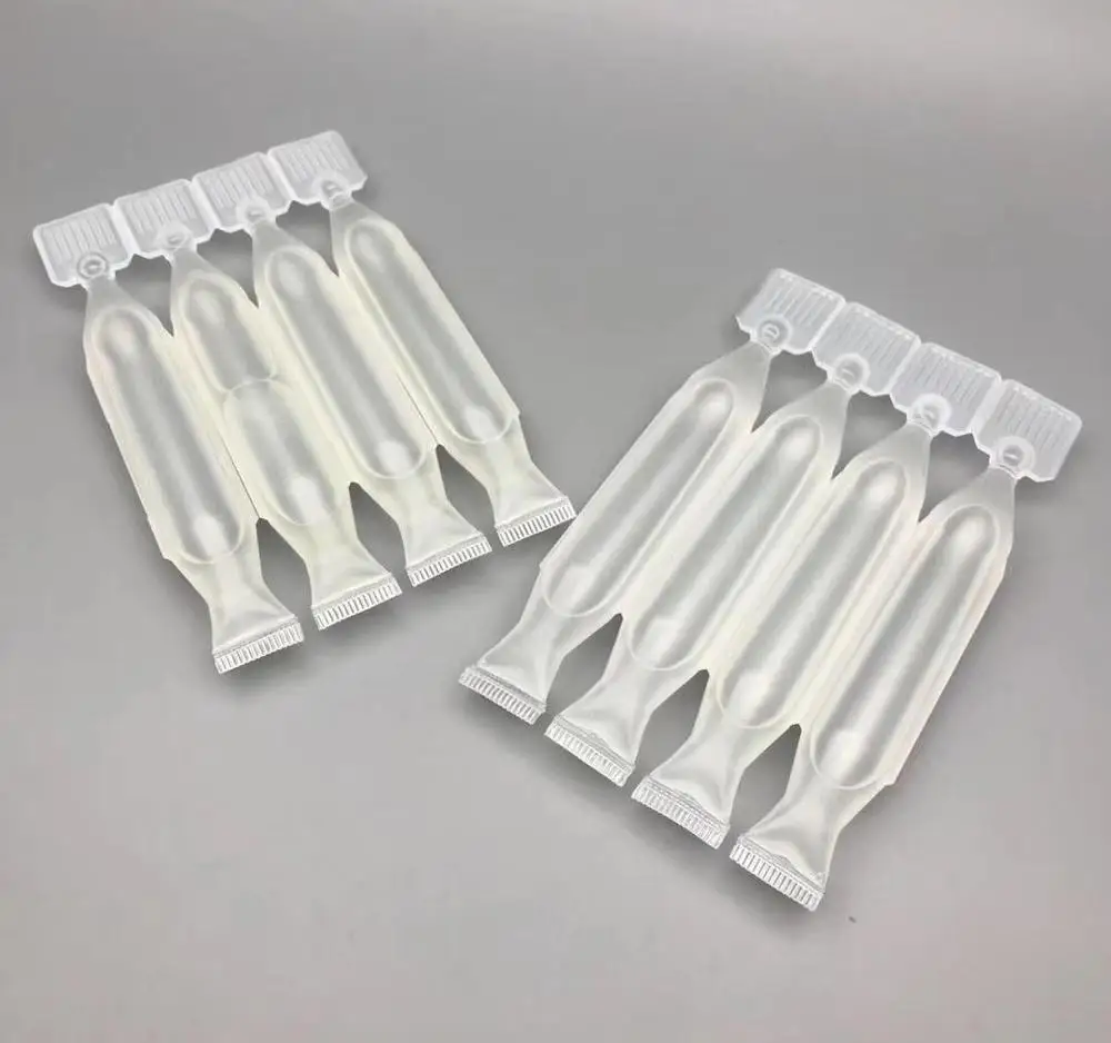 10ml Four Pieces Together Plastic Ampoule Bottles For Skin Whitening
