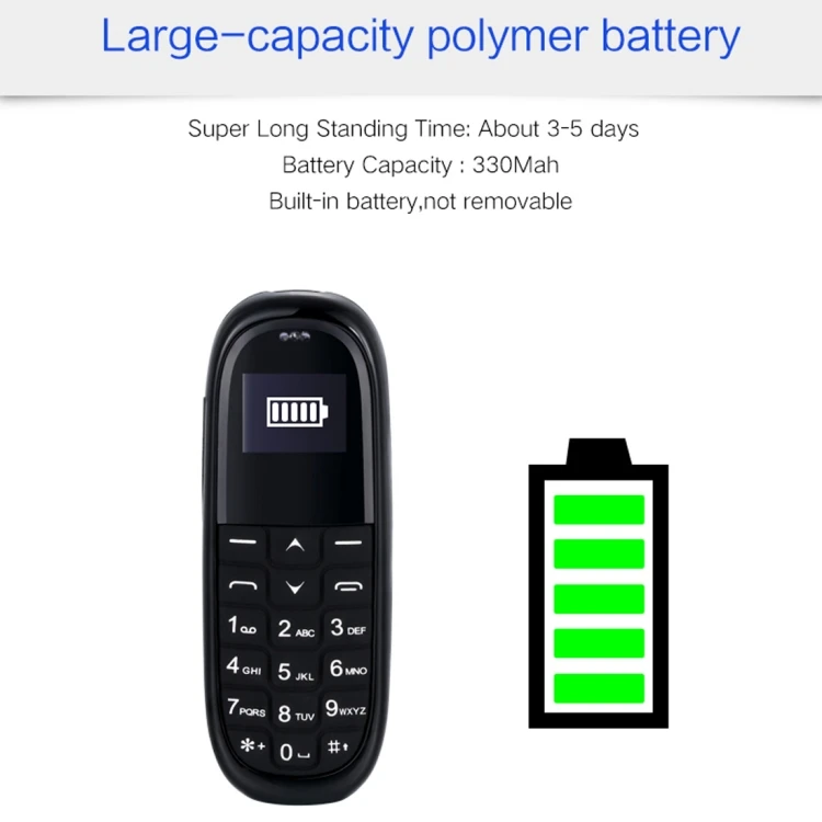 Dropshipping English Keyboard AIEK KK1 Mini GSM Mobile Phone for Christmas Gift