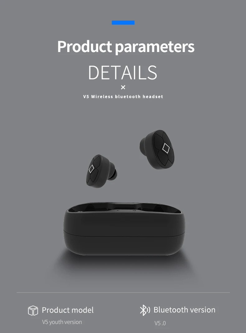 Reenwee Super bass Bluetooth Earphone Wireless TWS Earbuds ecouteur bluetooth sans fil auricular fone de ouvido Earbuds - ANKUX.COM