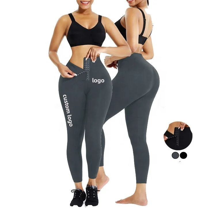 

Wholesale Slimming Fit Tights Women High Waist Shapewear Custom Waist Trainers Leggings, 3 colors