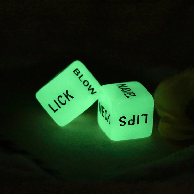 Love Dice Glow Funny Sex Dice Adult Toys Couple Lovers Games Dice Sex