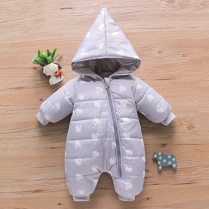 Newborn Baby's Onepiece Down Jacket Male Baby's Outoftown Holding