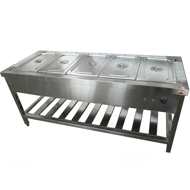 Hotel Restaurant Buffet Electric Stainless Steel Table Top Bain Marie