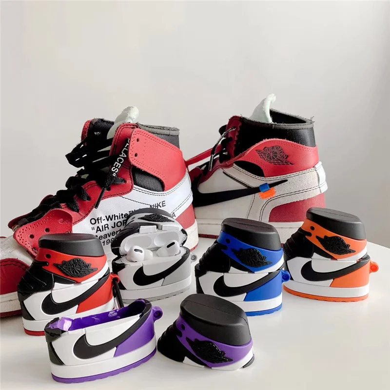 
No. 24 Nike 3D Jordan Sneaker Design Holiday Airpod Pro Case For Airpods Case Band Shoe Design Silicone Air pod Cover 