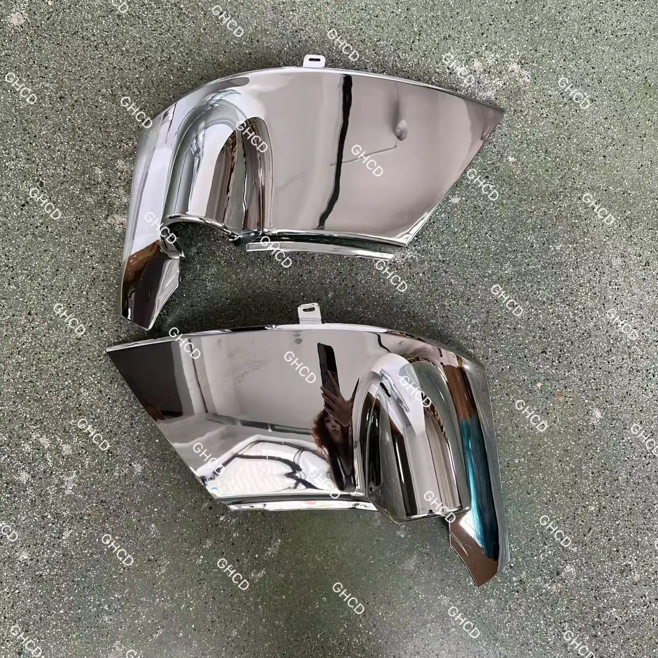 product ghcd high quality chrome mirror arm finisher for japanese truck for hino dutro 300 narrow isuzu made plastic factory price-2