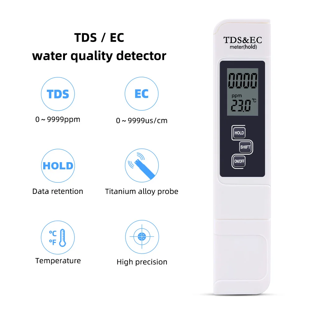 New product Original Water TDS Meter Tester Pen Water Measurement Tool Digital Purity Water-quality Tester