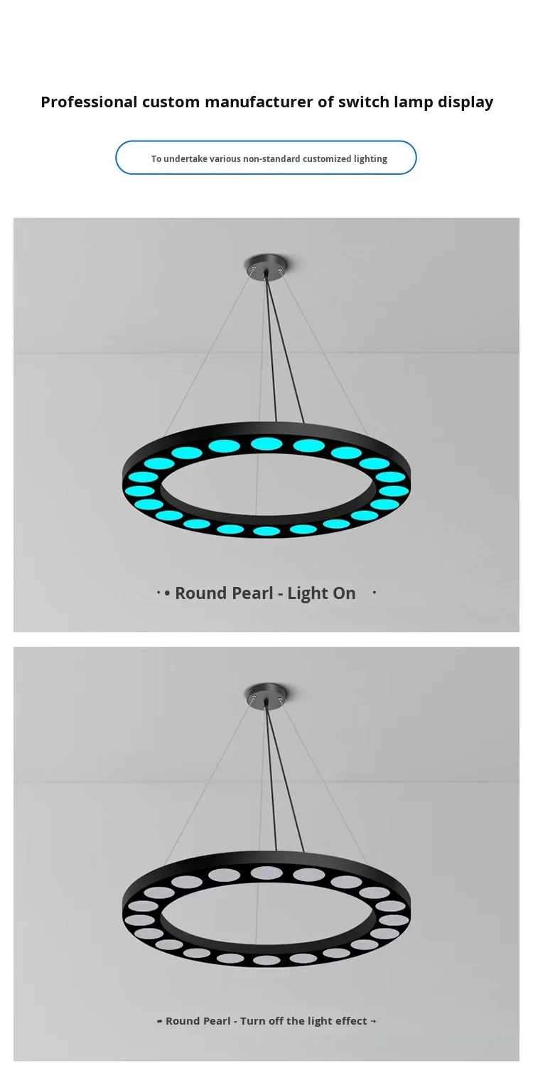 product creative iron atmosphere ring light for barbecue gyms hot pot restaurants and decorative colors colorful music bars-4
