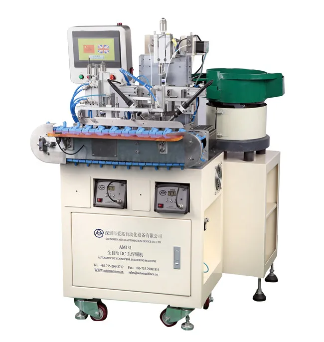 Automatic Cable Soldering Machine For Audio Line Dc Connector Soldering