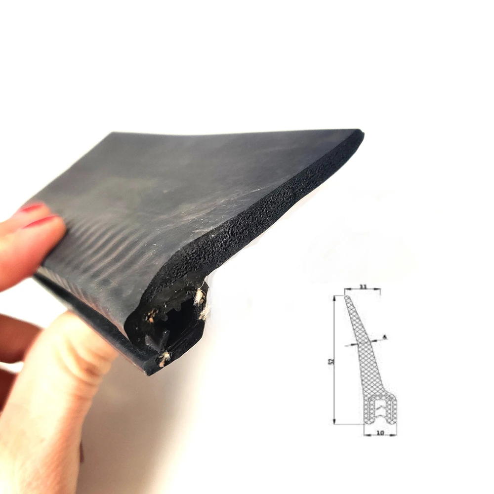 Extruded Epdm Foam Rubber Flap Seal U Clip Edge Trim Seal For Boat And Caravan Buy Foam Rubber