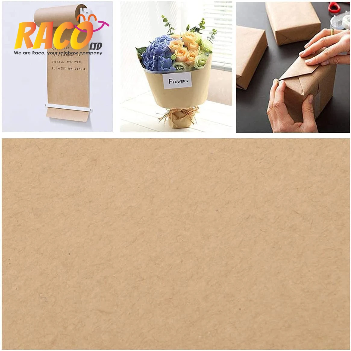 Kraft Paper Roll Brown Paper Packing Roll Perfect For Crafts,Art,Small