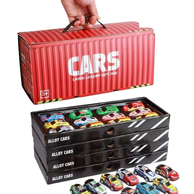 YS TOY Storage Box - 48pcs Mini Diecast Toys Racing Collection