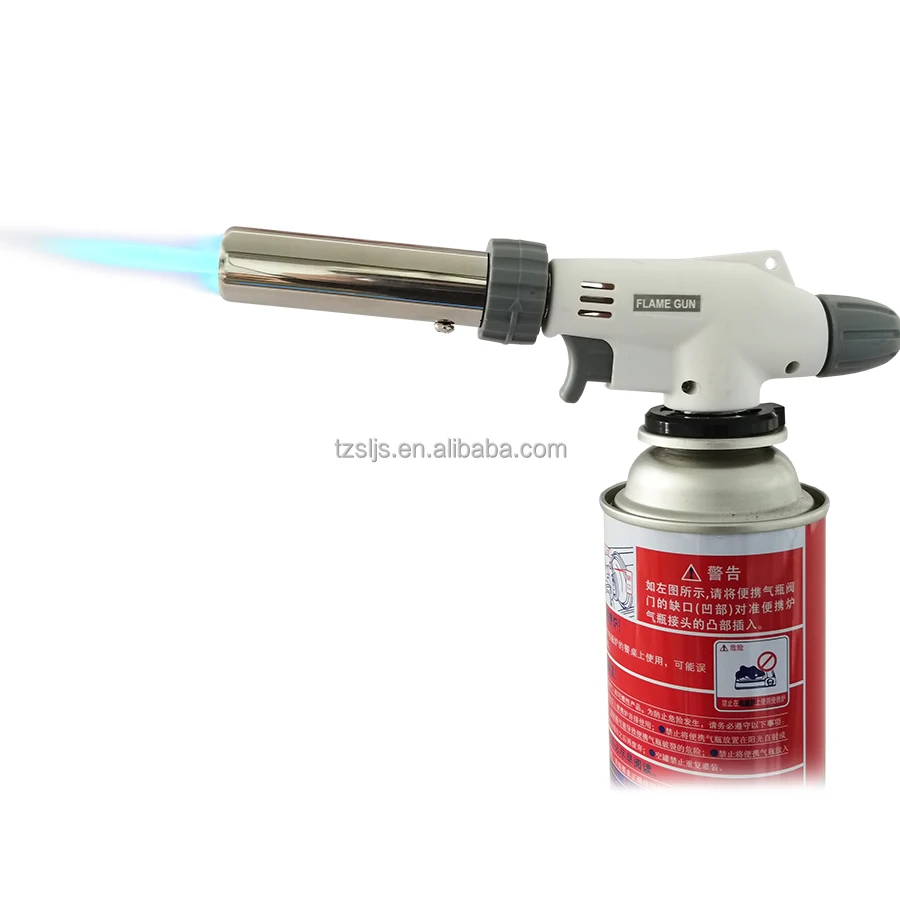 Adjustable Cooking Flame Gun 360 Degrees Free Rotation Torch Gun Creme