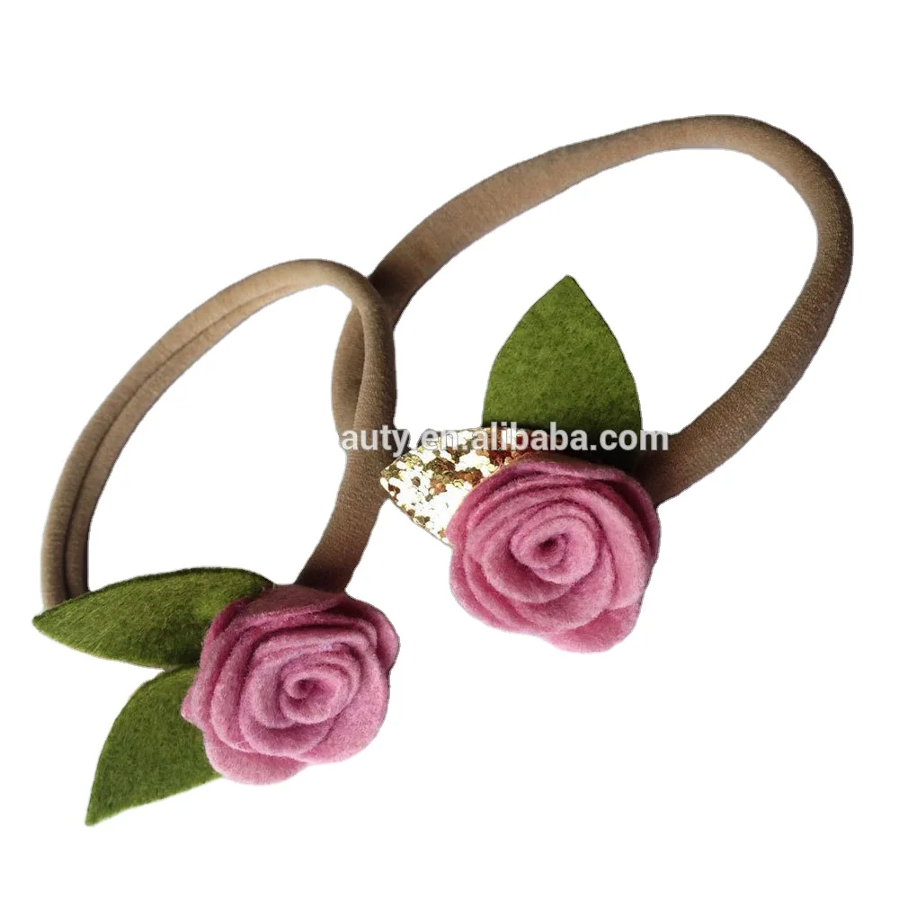 felt flower baby headband