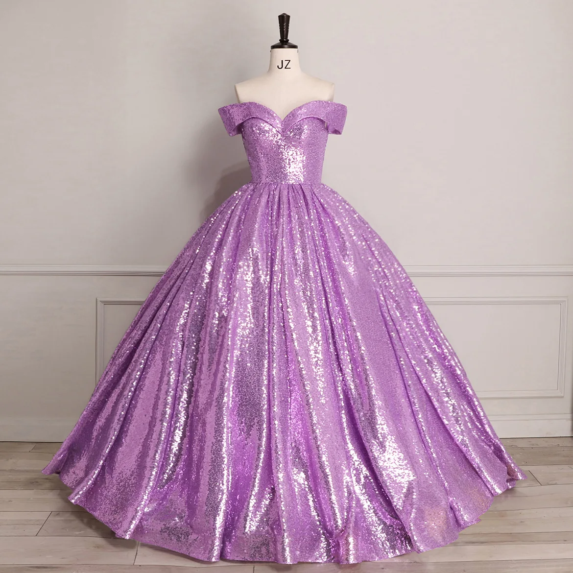 2023 Big Puffy Ball Gown Wedding Dress off Shoulder Tulle Prom Party Dresses Maxi Sequin Evening Dress 2023 Big Puffy Ball Gown Wedding Dress off Shoulder Tulle Prom Party Dresses Maxi Sequin Evening Dress