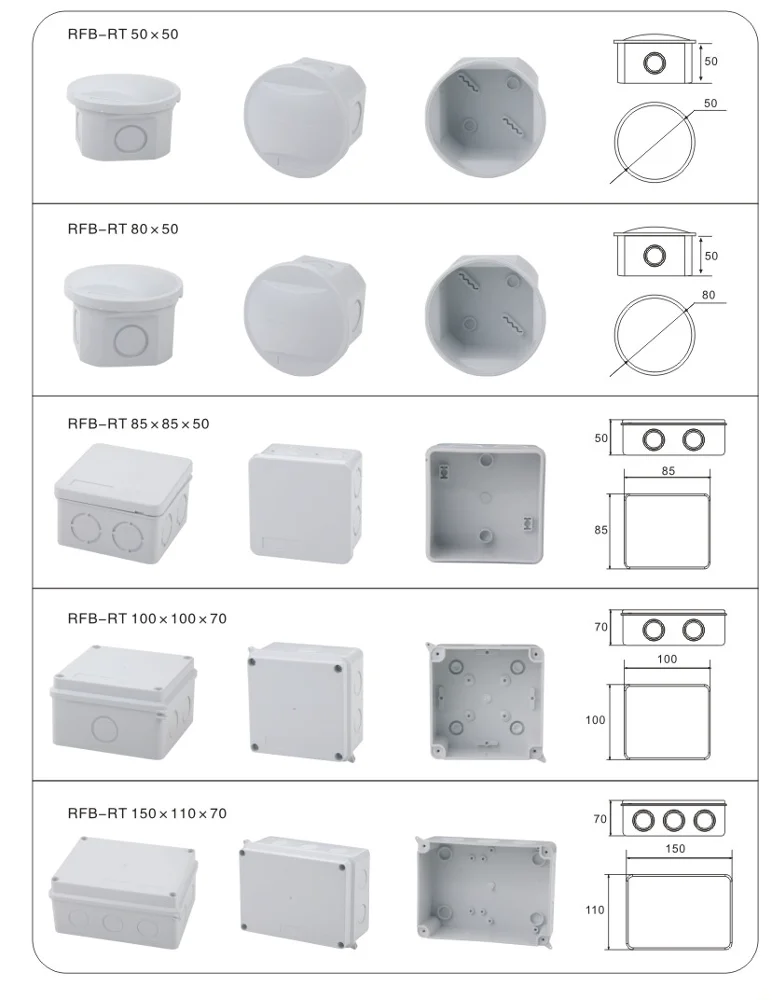 Waterproof Junction Box Ip65 - Buy Distribution Box,Plastic Box,Plastic ...