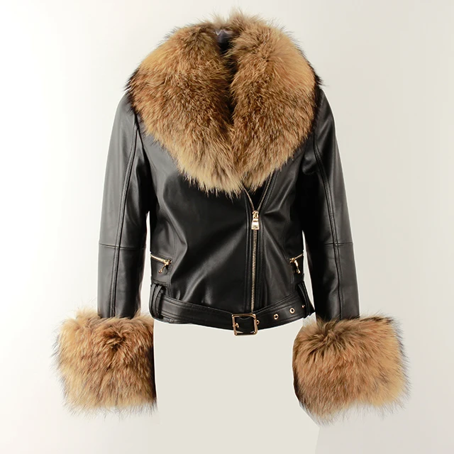 Fangtai 2023 Fashion Real Fur Coat Raccoon Winter Warm Luxury fur coat  women jackets Plus Size Outwear Female Vest Coats Natural - AliExpress