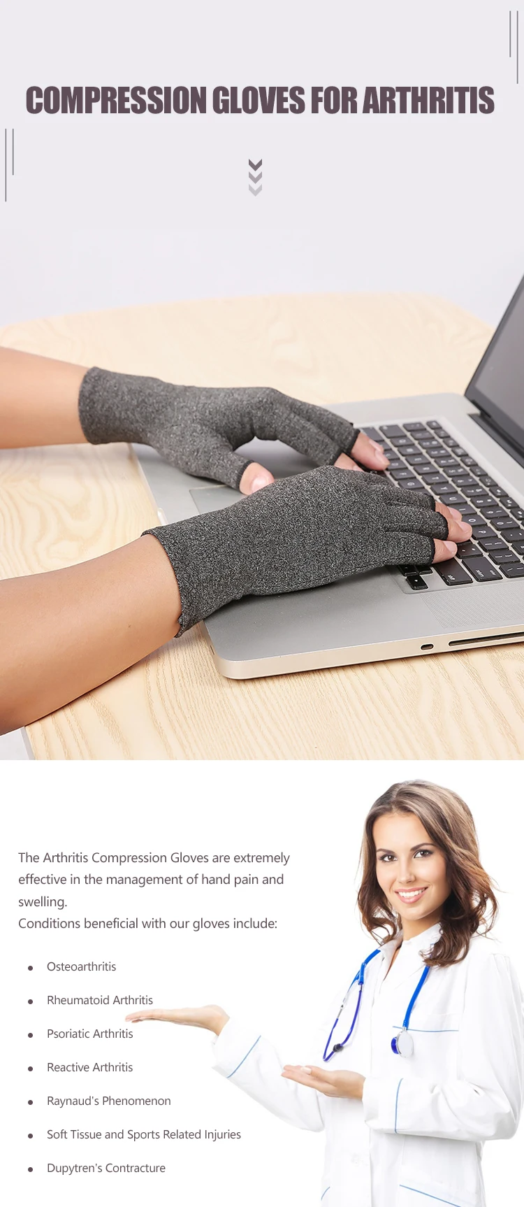 Enerup China Gym Crossfit Compression Knitted Household Anti Arthritis Cotton Cycling Sports Gloves Manufacturer Weight Lifting