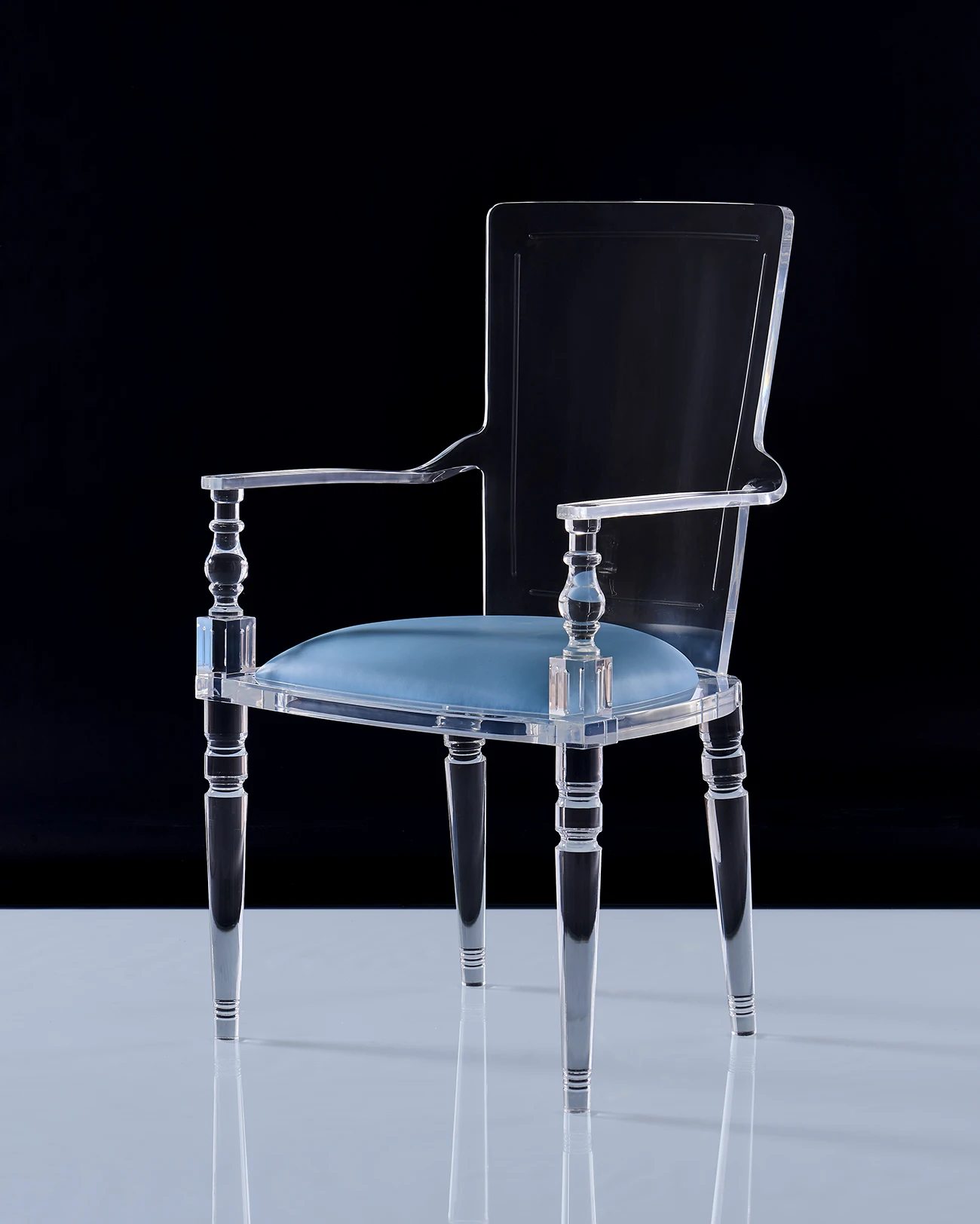 Acrylic Dining Armchair With Cushion Cecile Dining Armchair Acrylic