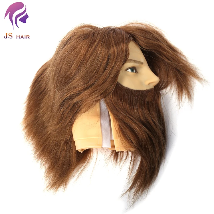 Male Hair Training Head With Beard,Salon Mannequin Head Training Snap