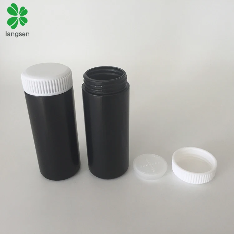 60ml plastic baby talcum powder bottle with sifter screw cap