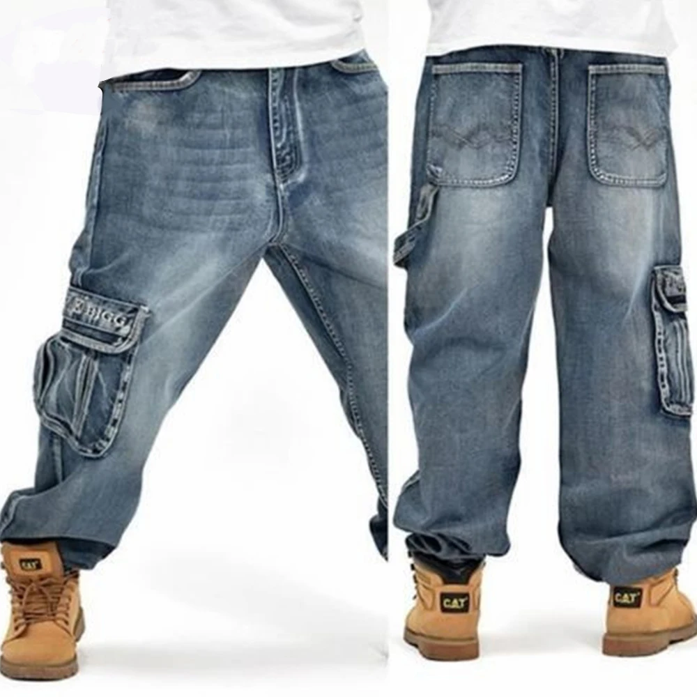 mens baggy hip hop jeans