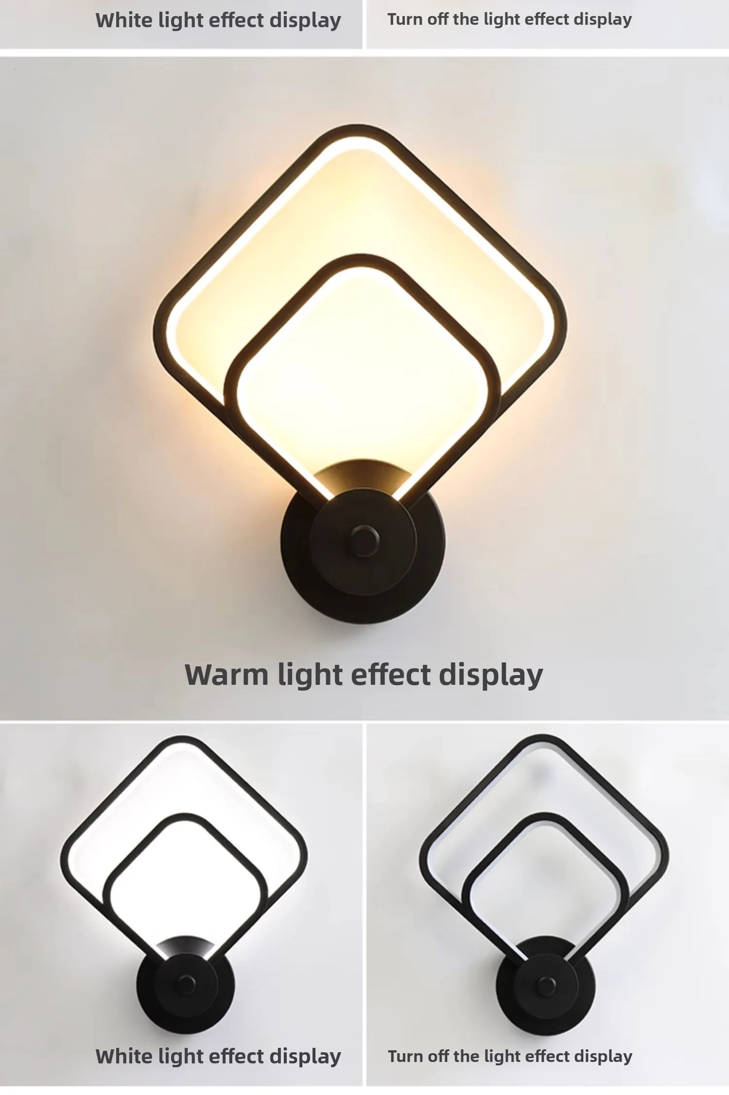 product indoor luxury design decorative home modern led creative wall lamp corridor bedroom bedside wall light-15