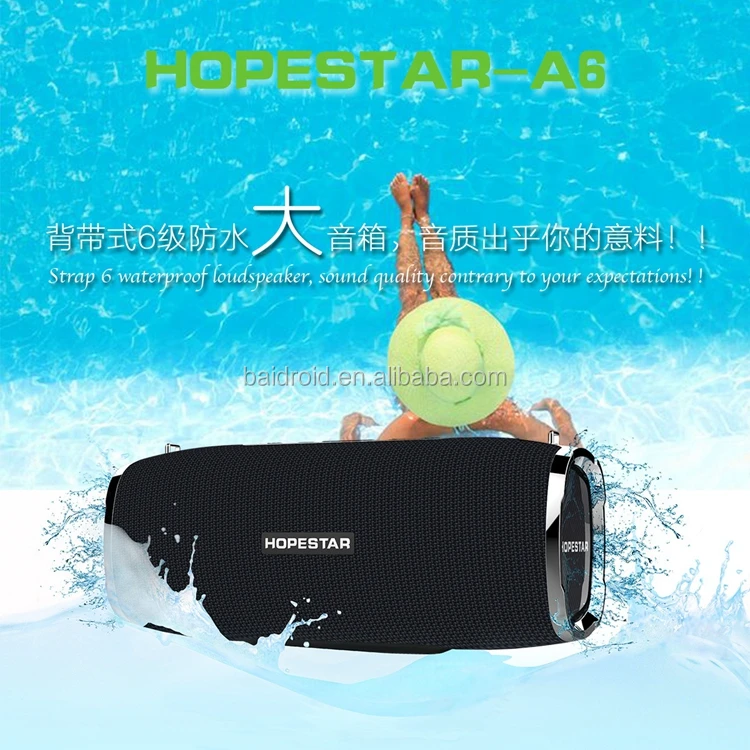 35W Waterproof Hopestar A6 Bluetooth Speaker Audio Speaker Audio Bass Subwoofer Outdoor Portable Wireless Speaker + Mobile Power - ANKUX.COM