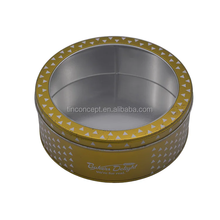 Colored Tin Can For Cookies Food Packaging And Candy Cake Tin Box