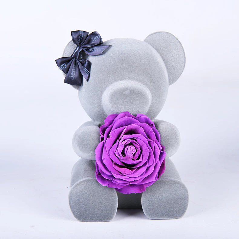 teddy bear roses in box