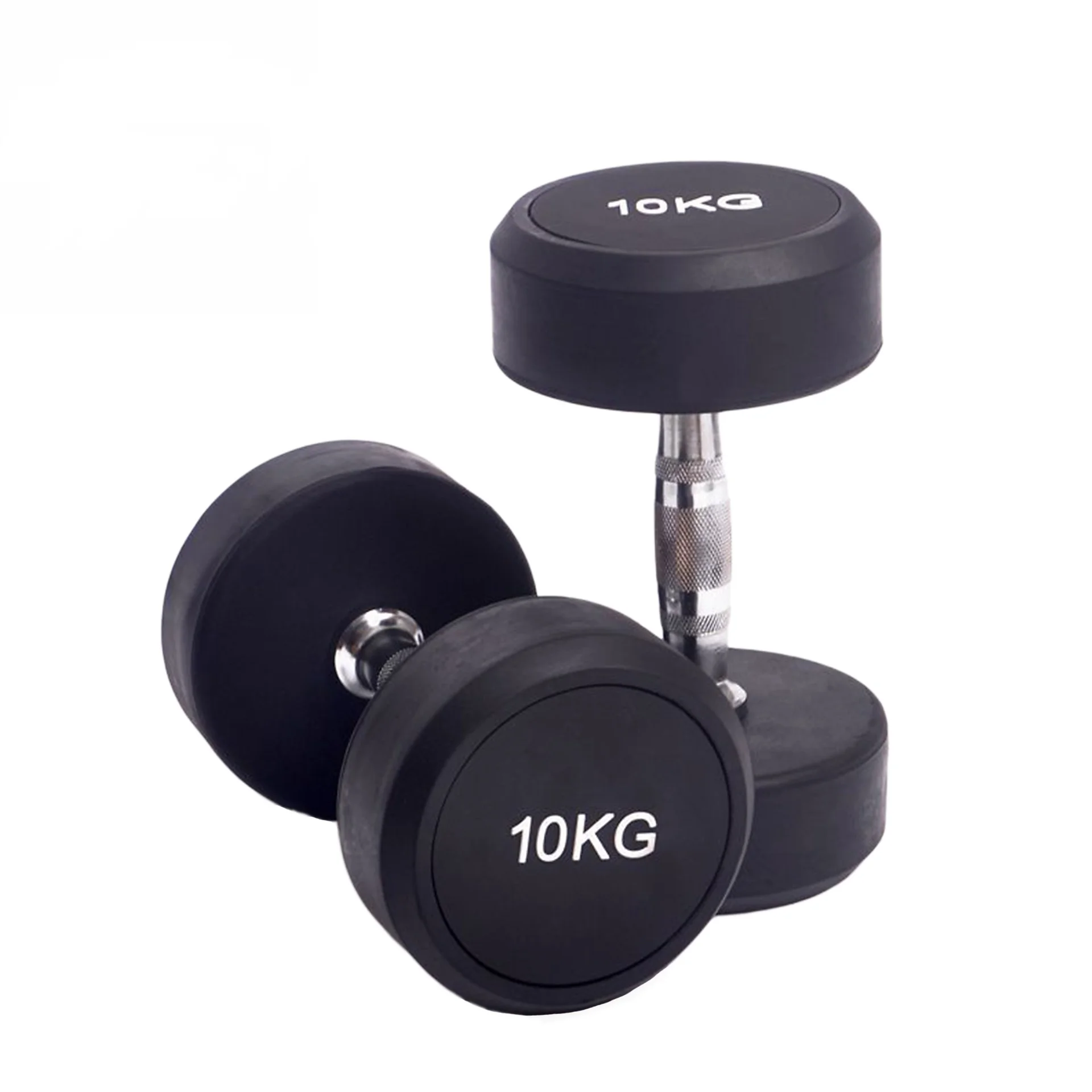 Commercial Use Rubber Covered Dumbbell Home Gym Fitness Equipment Pvc ...