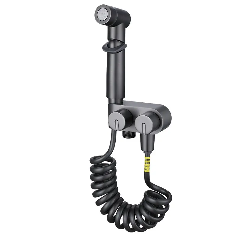 Wall-Mounted WC Toilet Bidet Ablution Faucet Set Concealed Hot and Cold ...