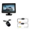 Wireless 4.3inch TFT LCD Car Rear View Monitor with Backup Rearview Waterproof Camera Kits