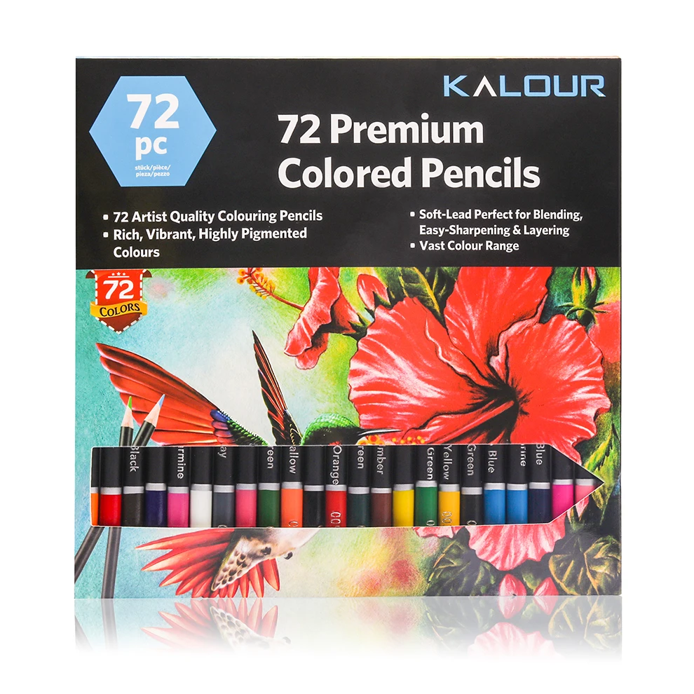 KALOUR Professional Colored Pencils,Set of 300 Colors,Artists Soft Core  with for