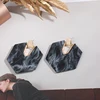 SAF wholesale good zinc alloy acrylic resin new popular fashion sweet hexagon women drop earring jewelry