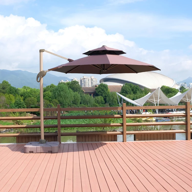 Venta al por mayor aluminio patio cuadrado paraguas-Compre online los