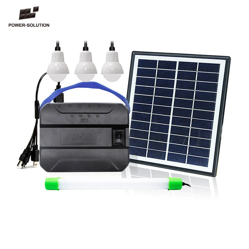 Portable Mini Solar Power Lighting System Kits For Home With 3 Bulbs